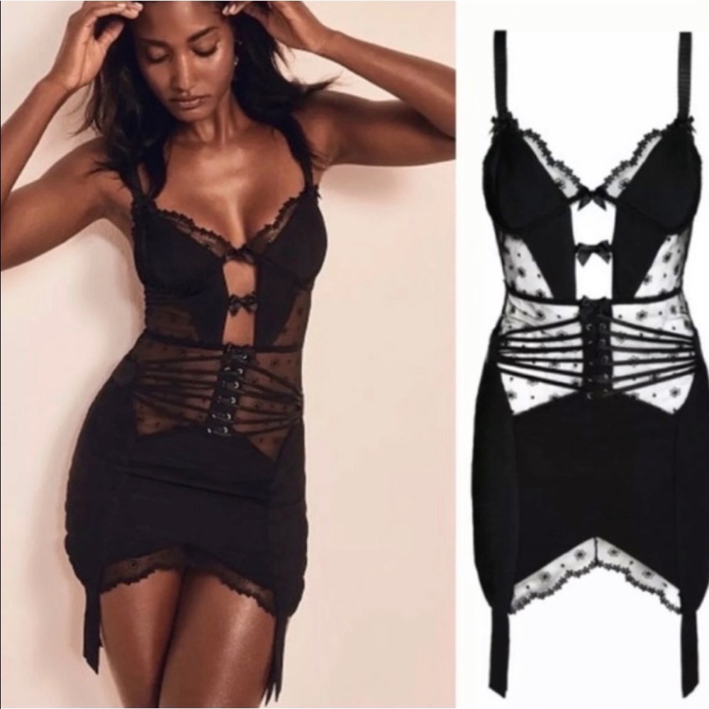 COPY - For Love and Lemons Dahlia Pleated Slip Dress